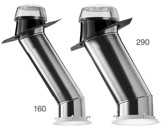 Sistemas residenciales Solatube 160 DS y 290 DS